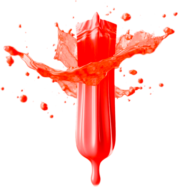 Red Liquid Splatter PNG