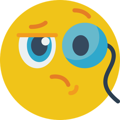 Monocle Emoji PNG