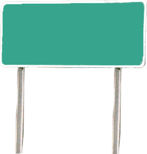Blank Street Sign PNG