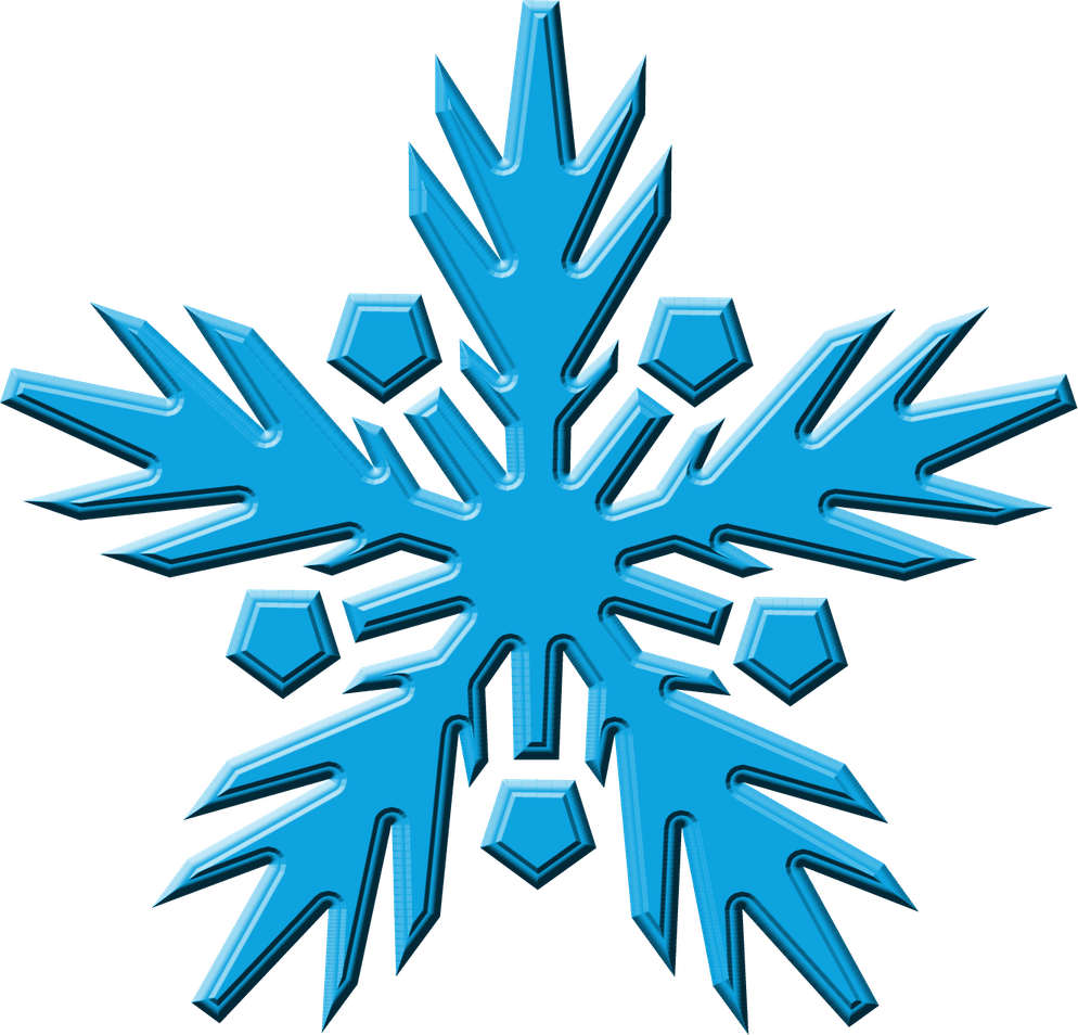 Blue Snowflake PNG