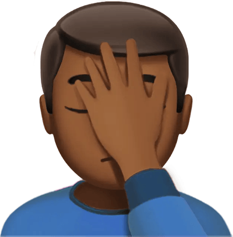 Facepalm Emoji PNG