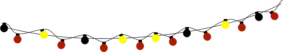 Christmas Lights Banner PNG