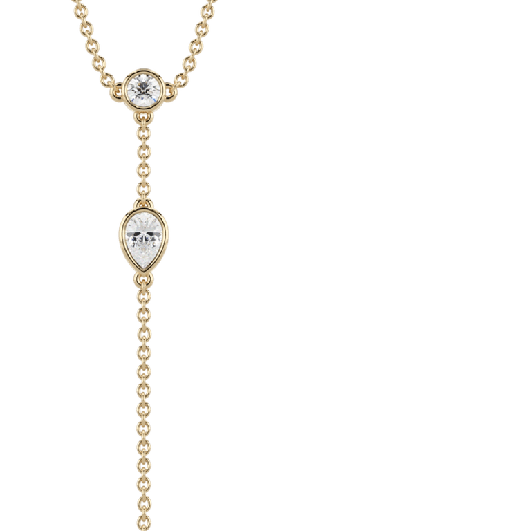 Gold Diamond Chain PNG