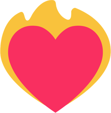 Fire Heart Emoji PNG