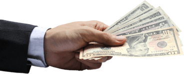 Hand Holding Money PNG