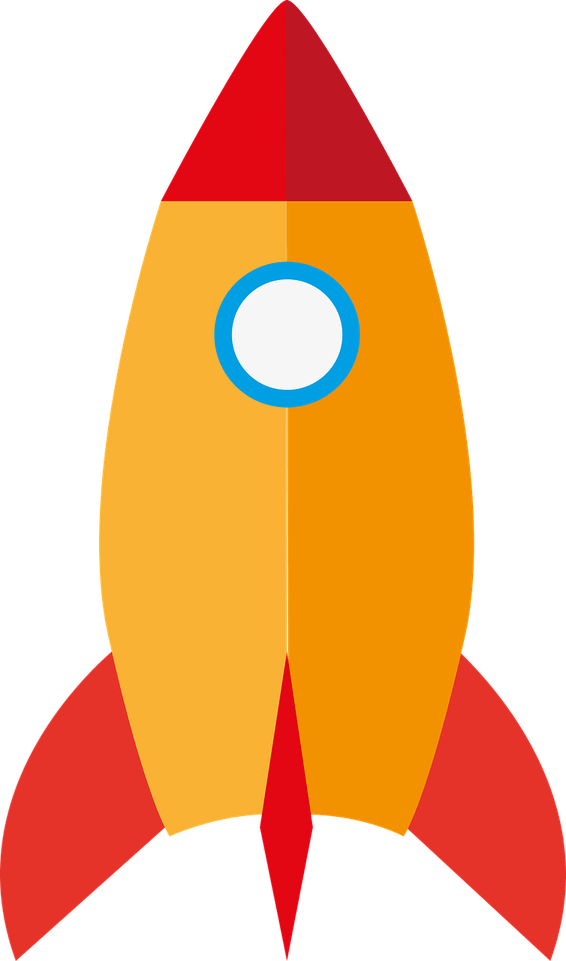 Rocket To Moon PNG
