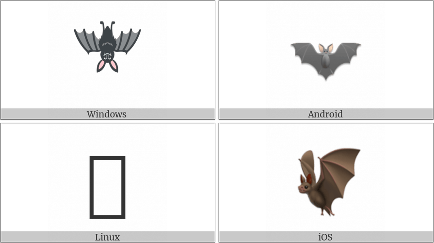 Bat Emoji PNG