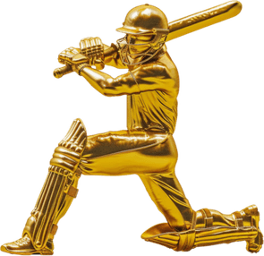 Gold Cricket Bat PNG