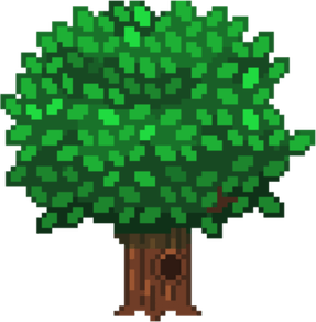 Pixel Tree PNG