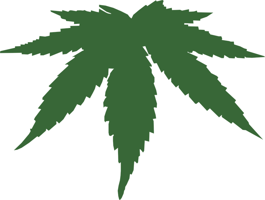 Cartoon Weed Leaf PNG