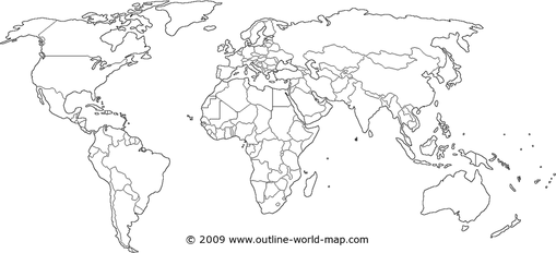Worldwide Map PNG