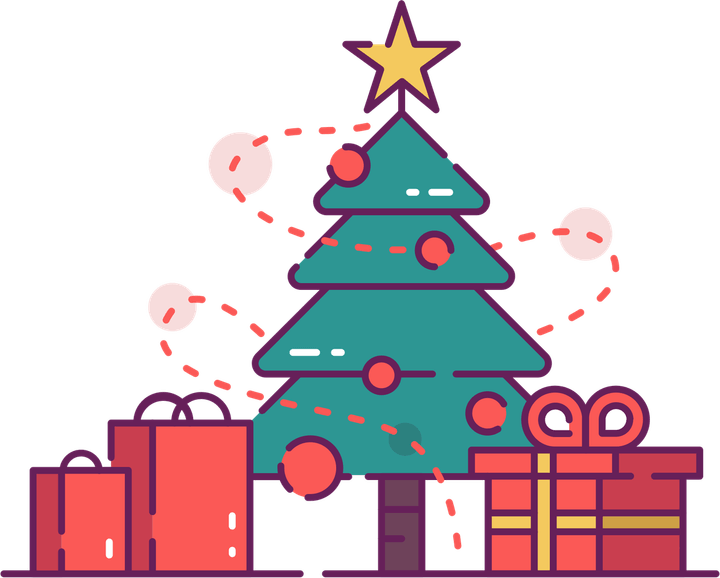 8bit Christmas Tree PNG