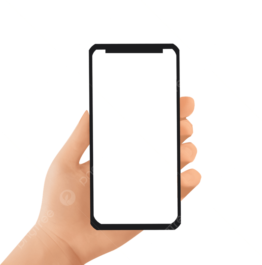 Hand Holding Phone PNG