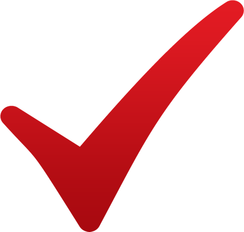 Red Check Mark PNG