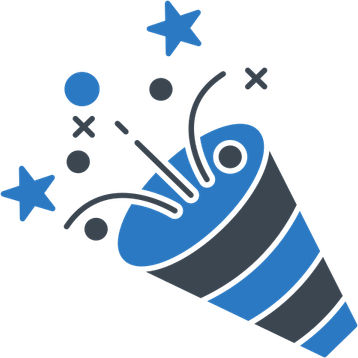 Blue Confetti PNG