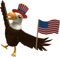 Patriotic Eagle PNG