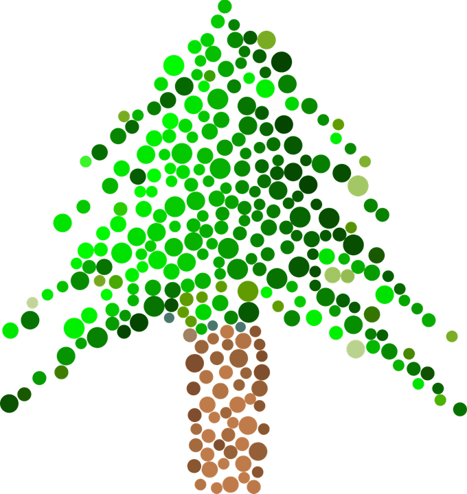 Abstract Christmas Tree PNG