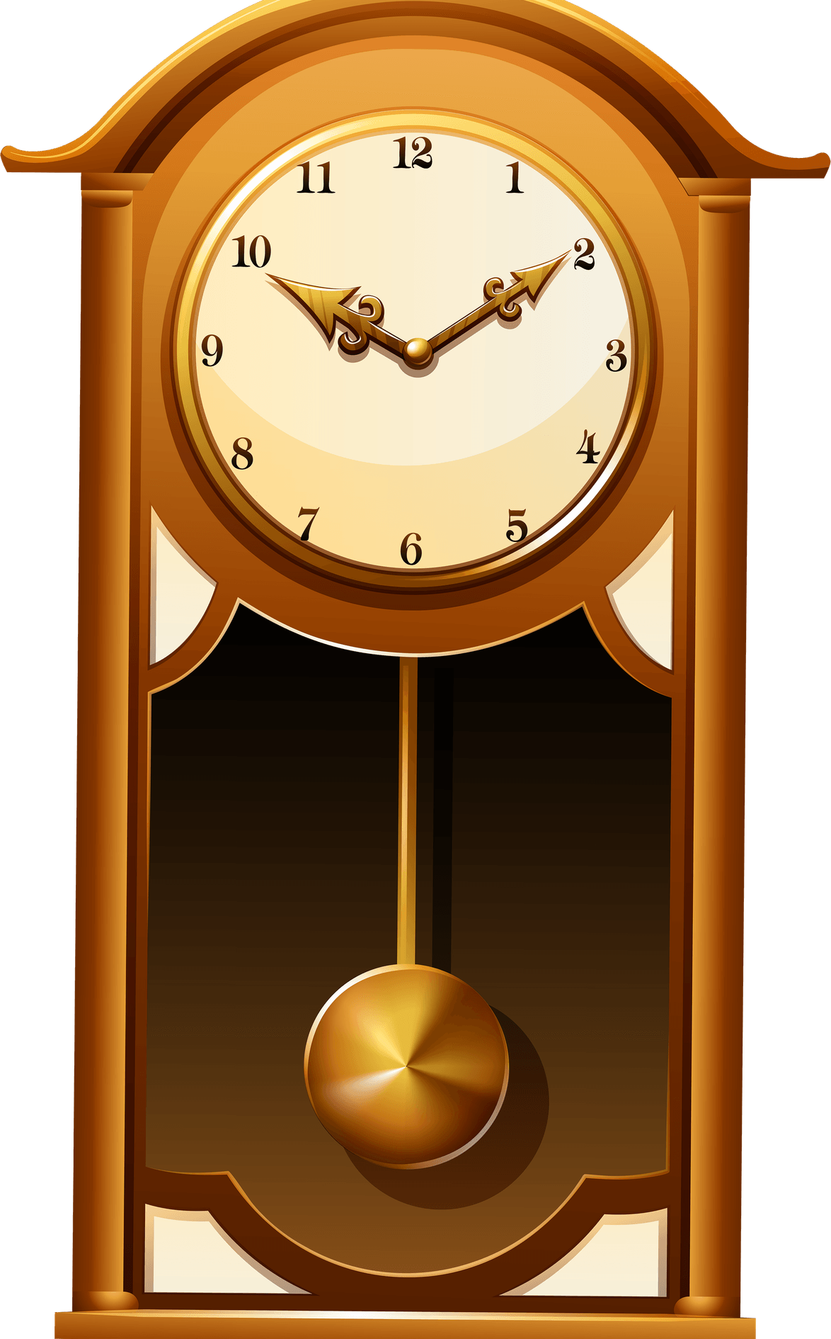 Antique Wall Clock PNG