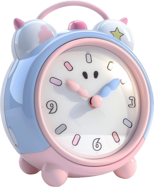 Cute Alarm Clock PNG