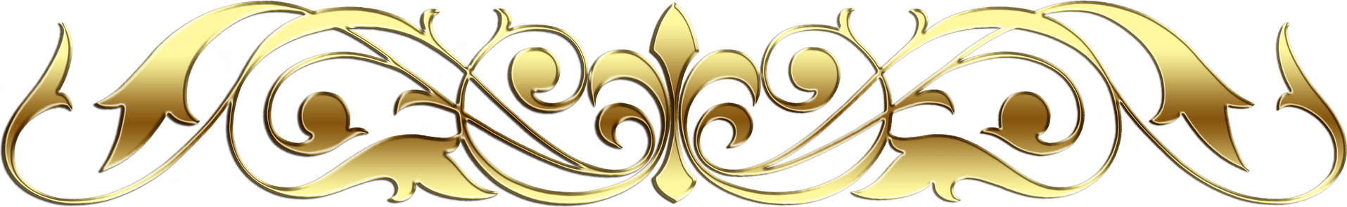 Gold Swirl PNG