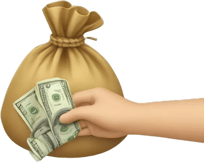 Hand Holding Money PNG