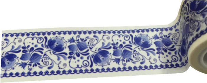Blue Washi Tape PNG
