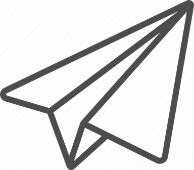 White Paper Airplane PNG