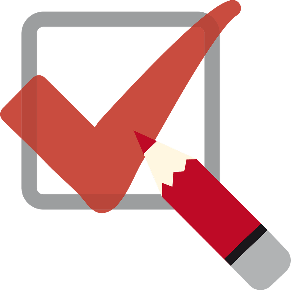 Pencil Check Mark PNG
