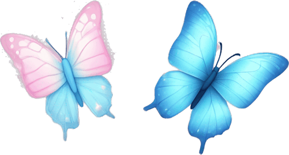 Light Blue Butterfly PNG