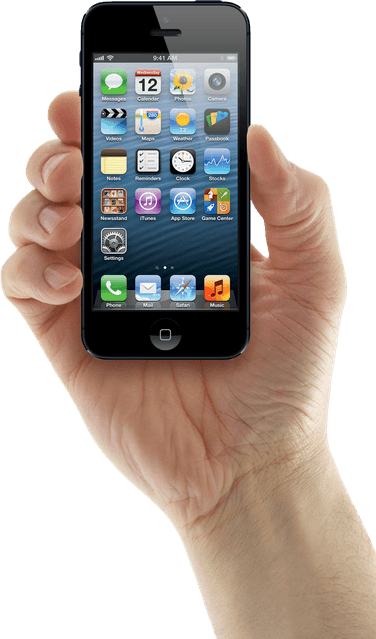 Hand Holding Iphone PNG