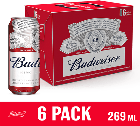 Cerveza Budweiser 269 Ml 24 Unidades PNG