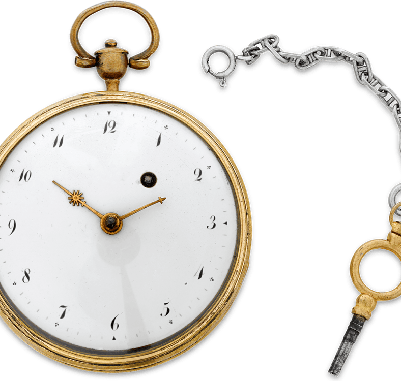 Pocket Watch With Chain PNG
