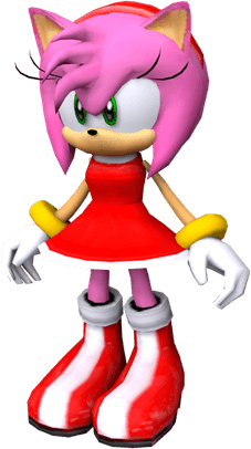 Amy Rose 2d PNG