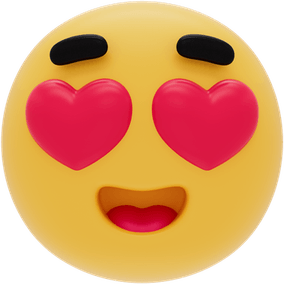 Emoji Heart Eyes PNG