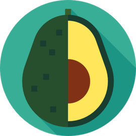 Aesthetic Avocado PNG