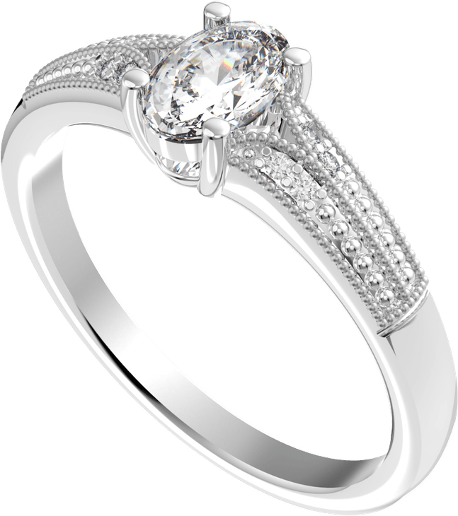 Oval Cut Diamond PNG