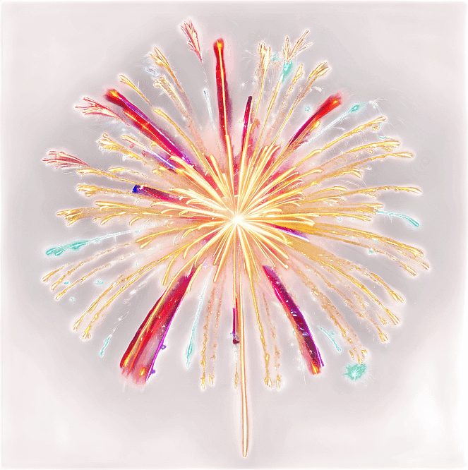 Vintage Fireworks PNG