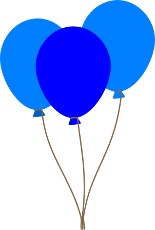 Royal Blue Balloon PNG
