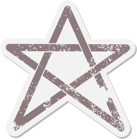Grunge Star PNG