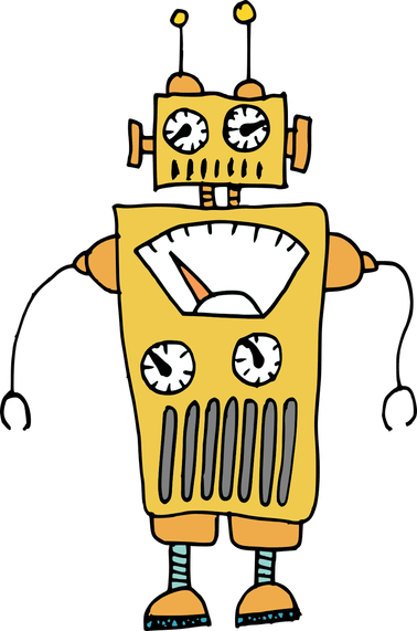 Yellow Robot PNG
