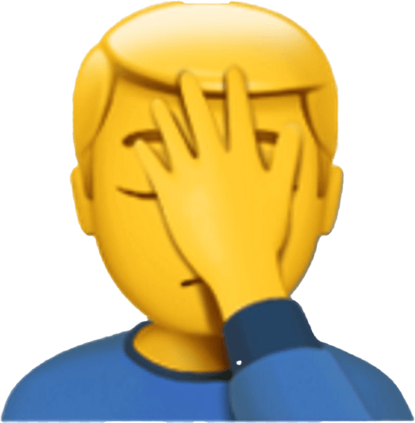 Facepalm Emoji PNG