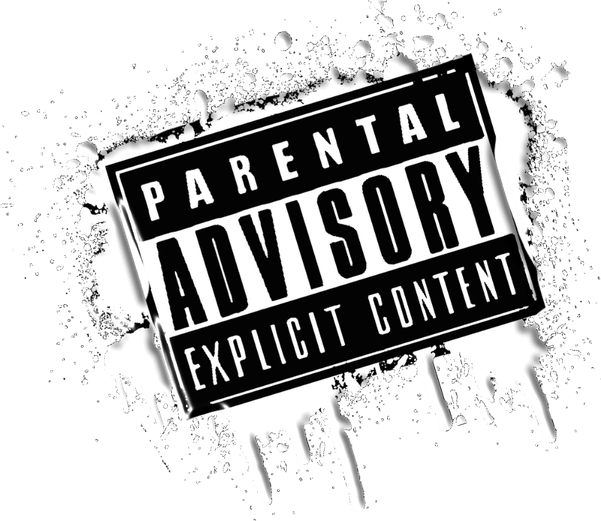 White Parental Advisory PNG