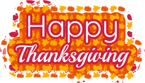 Happy Thanksgiving Banner PNG