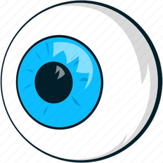 Cartoon Eyeball PNG