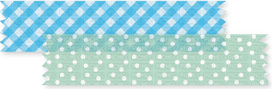 Blue Washi Tape PNG