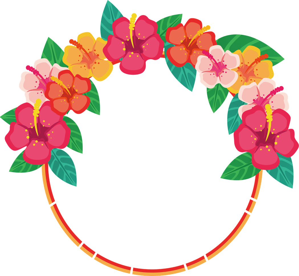 Round Floral PNG