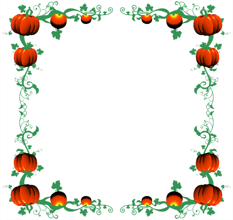 Pumpkin Border PNG