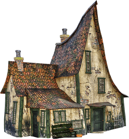 Halloween Gingerbread House PNG