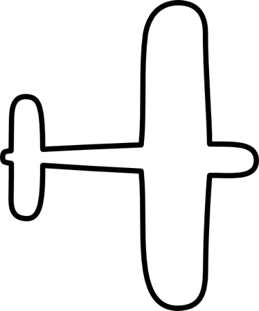Airplane Drawing PNG