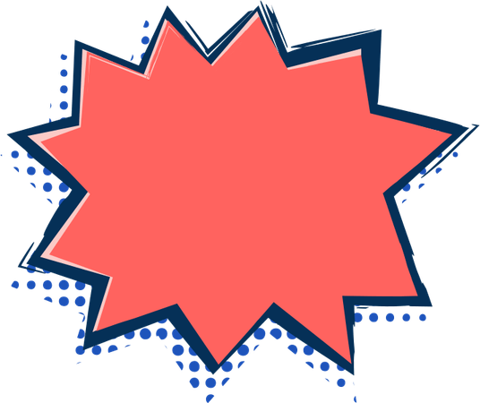 Jagged Speech Bubble PNG